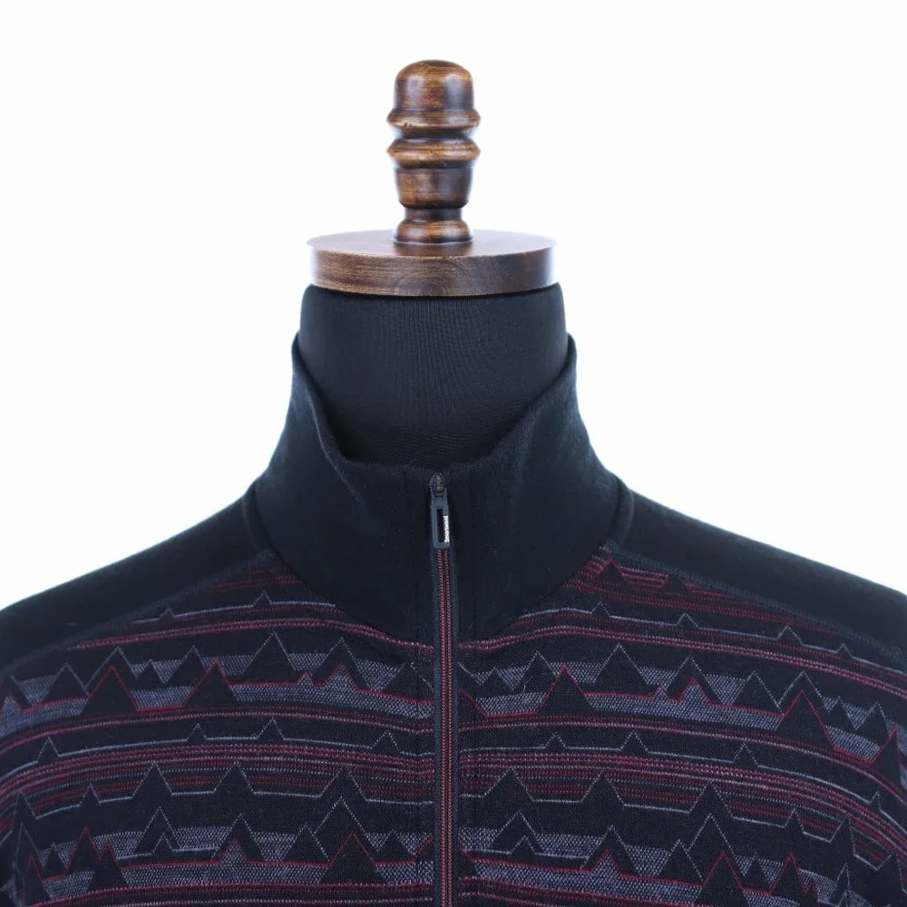 Smartwool Merino 250 Baselayer 1/4 Zip Shirt Sweater Men's XL Black/Red - Picture 4 of 11